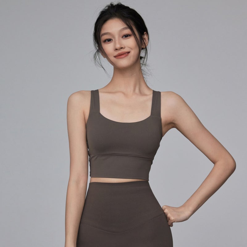 Fitness Girl Shock-Proof Back Sports Bra Push-Up All-In-One Running Bra Outer Wear Pilates Yoga Vest - Image 3